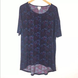 LuLaRoe Women's Irma Triangle Geometric Shirt S